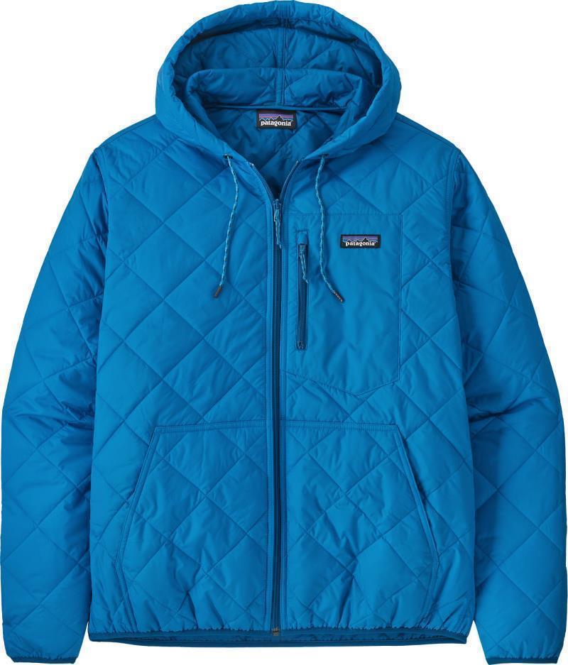 Diamond Quilted Bomber Hoody - Mens - Vessel Blue 1