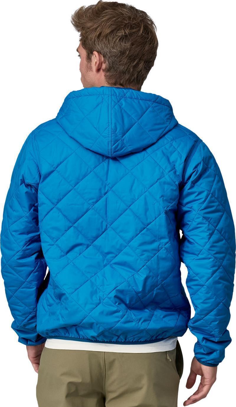 Diamond Quilted Bomber Hoody - Mens - Vessel Blue 3