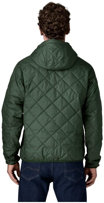 Diamond Quilted Bomber Hoody - Mens - canopy green 1