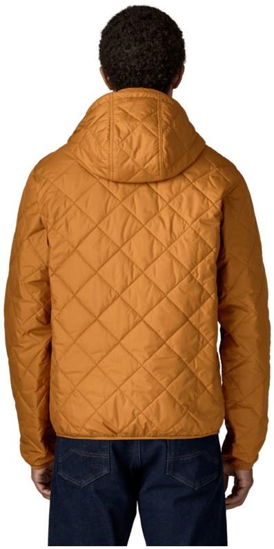 Diamond Quilted Bomber Hoody - Mens - cinnamon brown 1