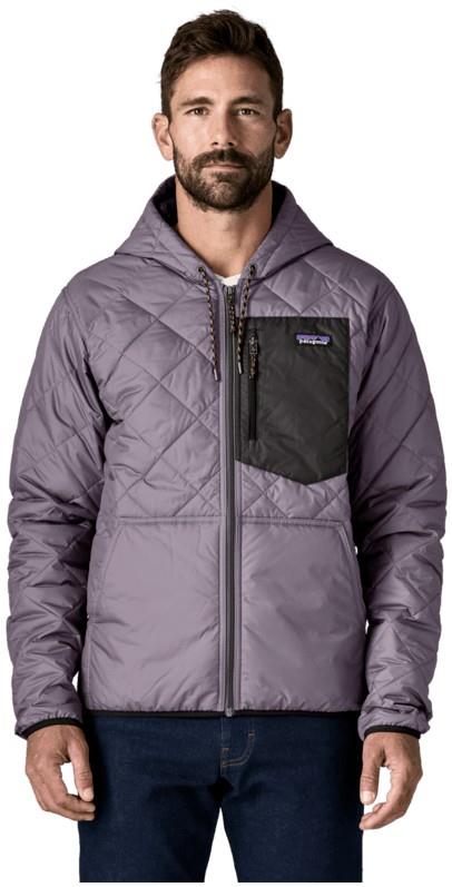Diamond Quilted Bomber Hoody - Mens - may grey 1