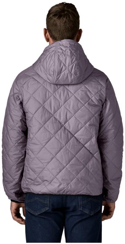 Diamond Quilted Bomber Hoody - Mens - may grey 1