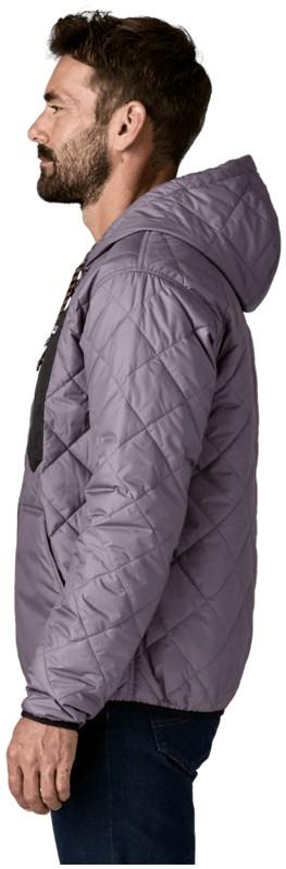 Diamond Quilted Bomber Hoody - Mens - may grey 1