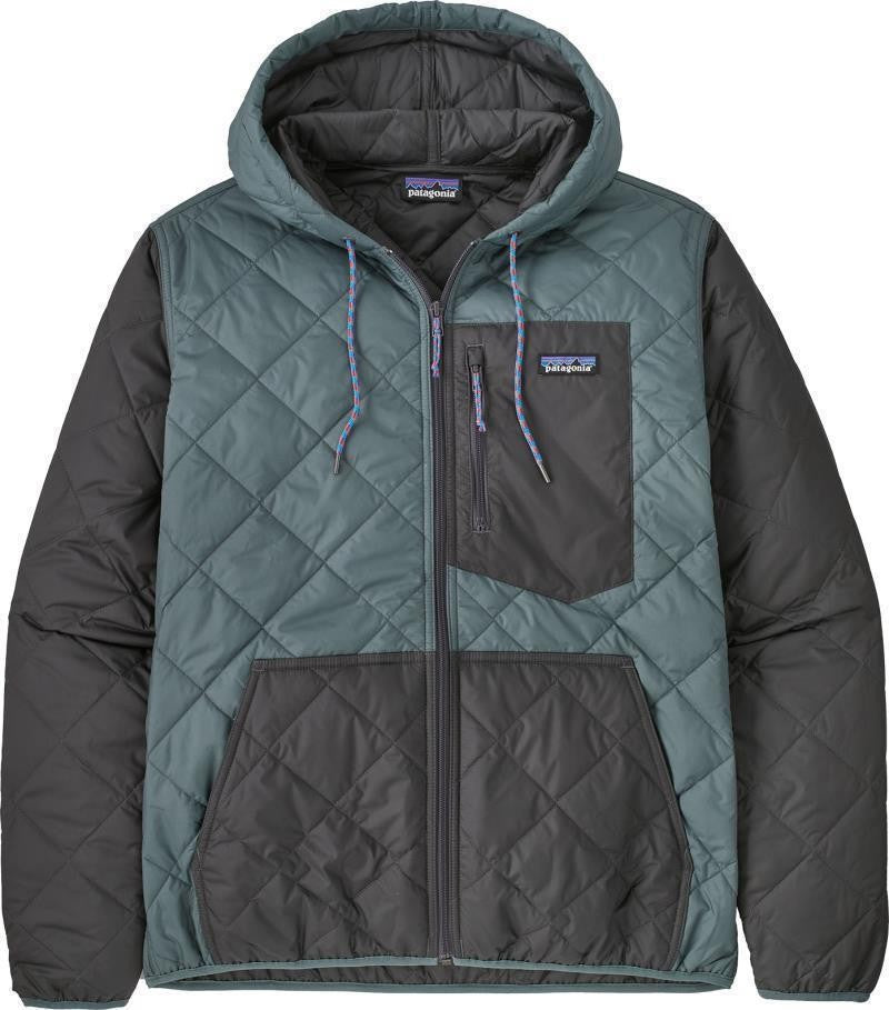 Diamond Quilted Bomber Hoody - Mens - nouveau green 1