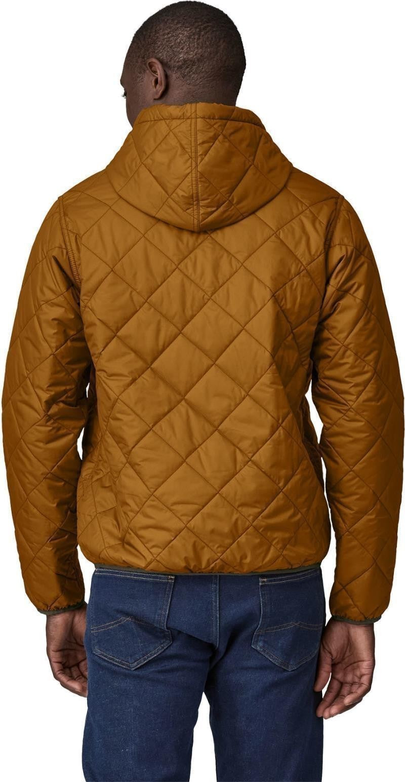 Diamond Quilted Bomber Hoody - Mens - shelter brown 1