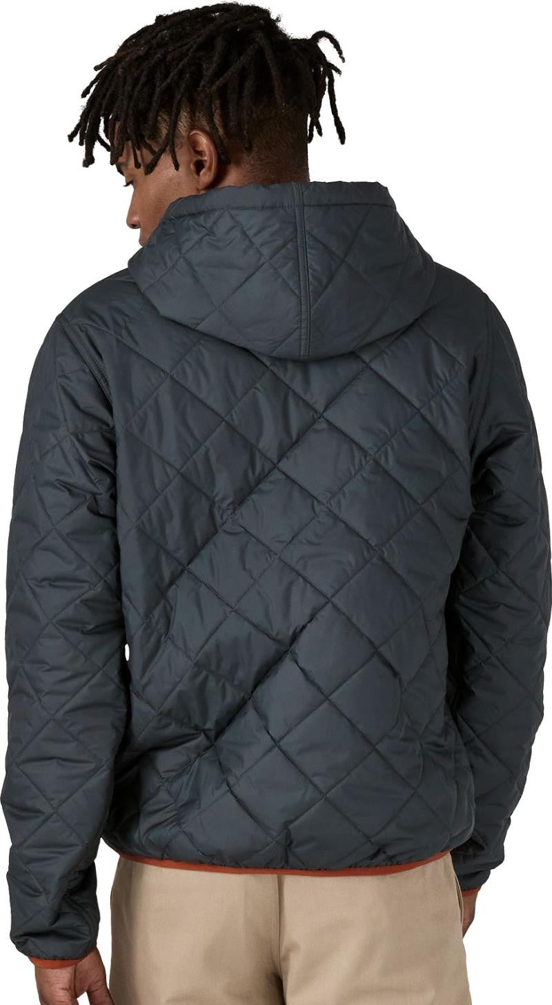 Diamond Quilted Bomber Hoody - Mens - smolder blue 1