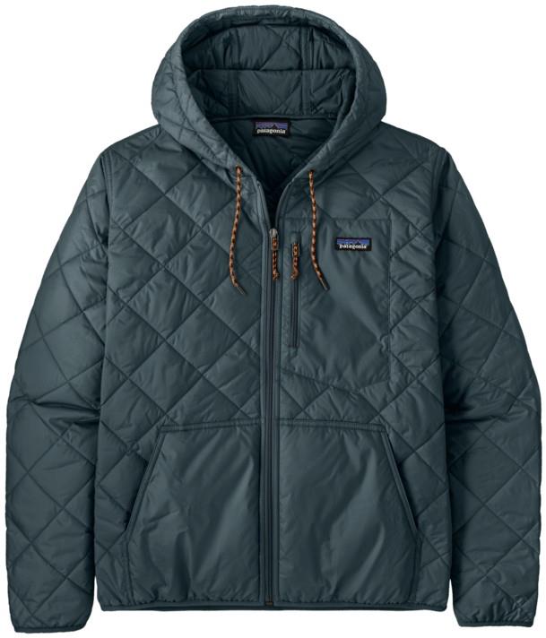 Diamond Quilted Bomber Hoody - Mens - summit blue 1