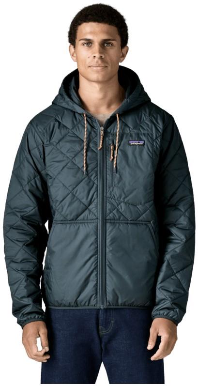 Diamond Quilted Bomber Hoody - Mens - summit blue 1