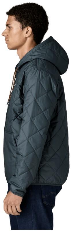Diamond Quilted Bomber Hoody - Mens - summit blue 1