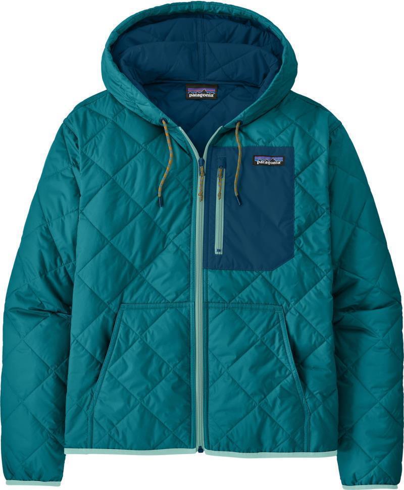 Diamond Quilted Bomber Hoody - Womens - Belay Blue 1