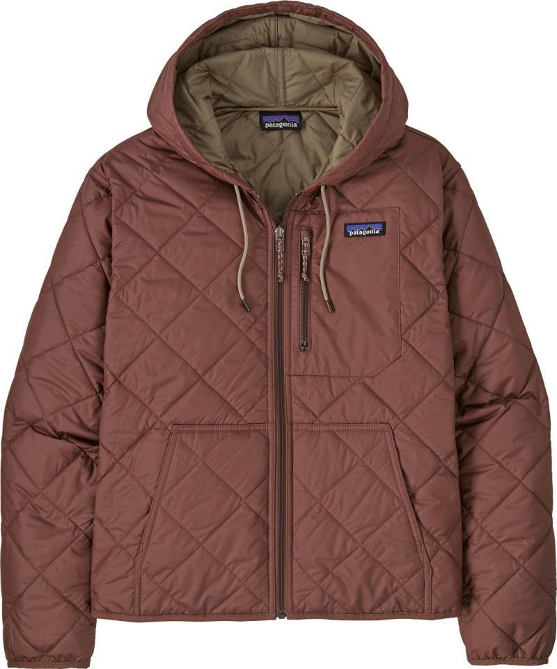 Diamond Quilted Bomber Hoody - Womens - Dulse Mauve 1