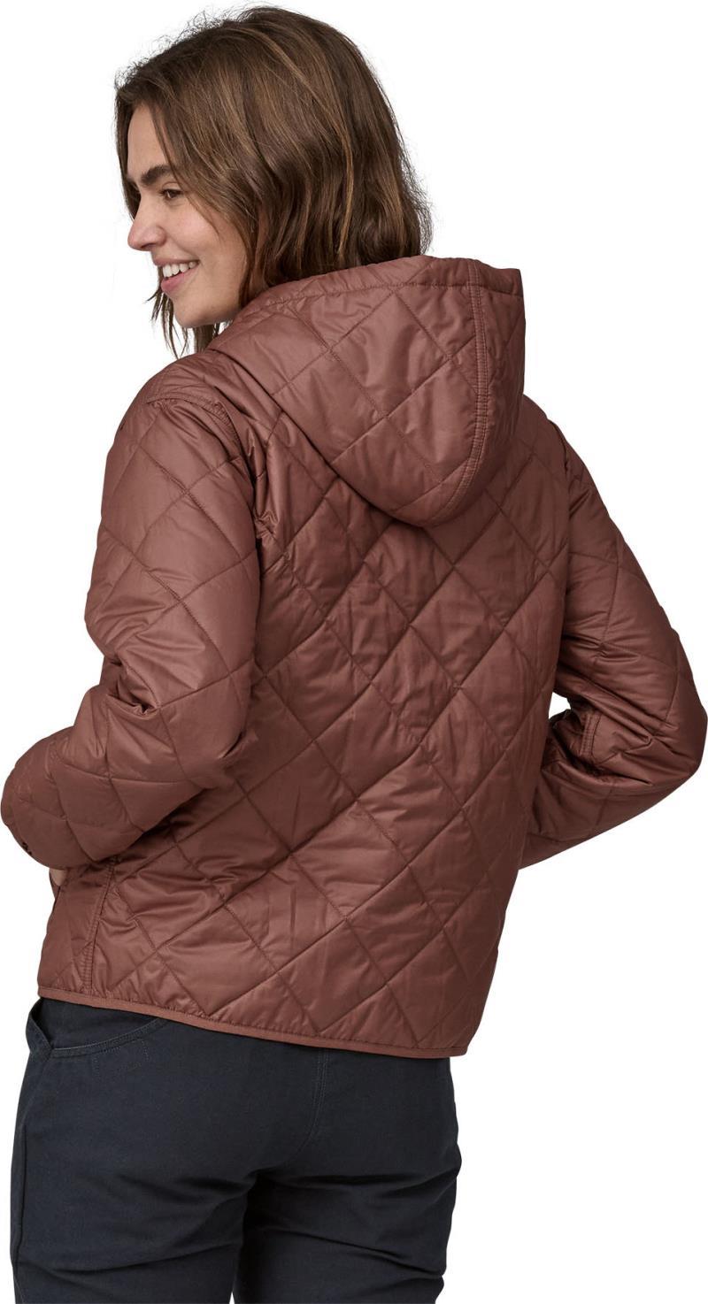 Diamond Quilted Bomber Hoody - Womens - Dulse Mauve 3