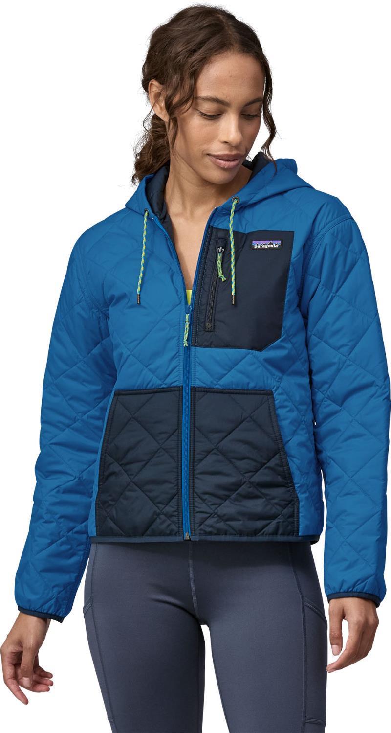 Diamond Quilted Bomber Hoody - Womens - Endless Blue 2