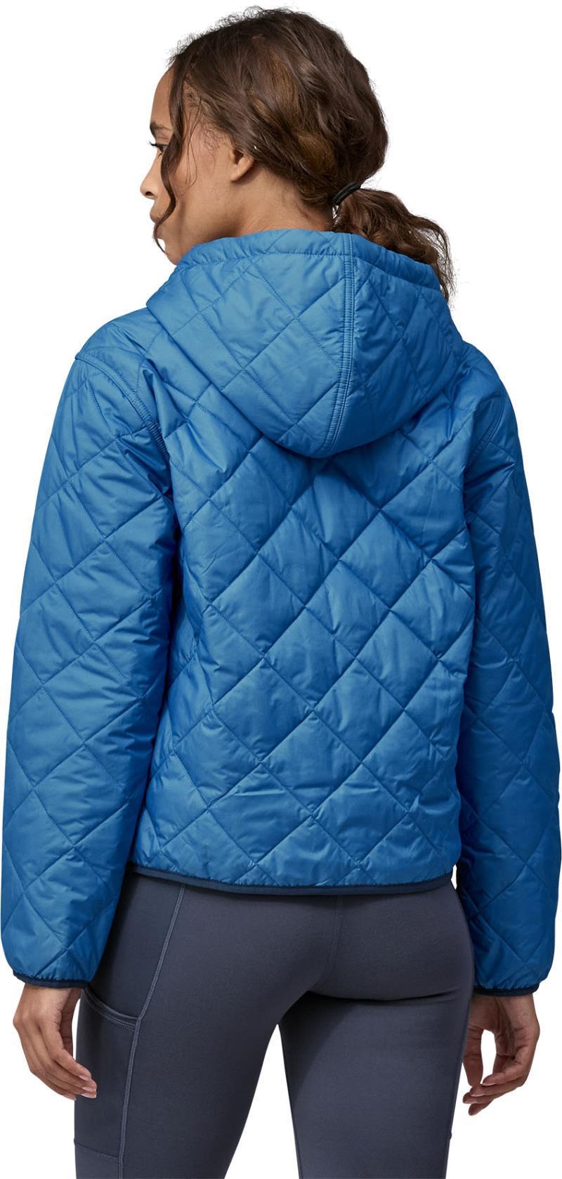 Diamond Quilted Bomber Hoody - Womens - Endless Blue 3
