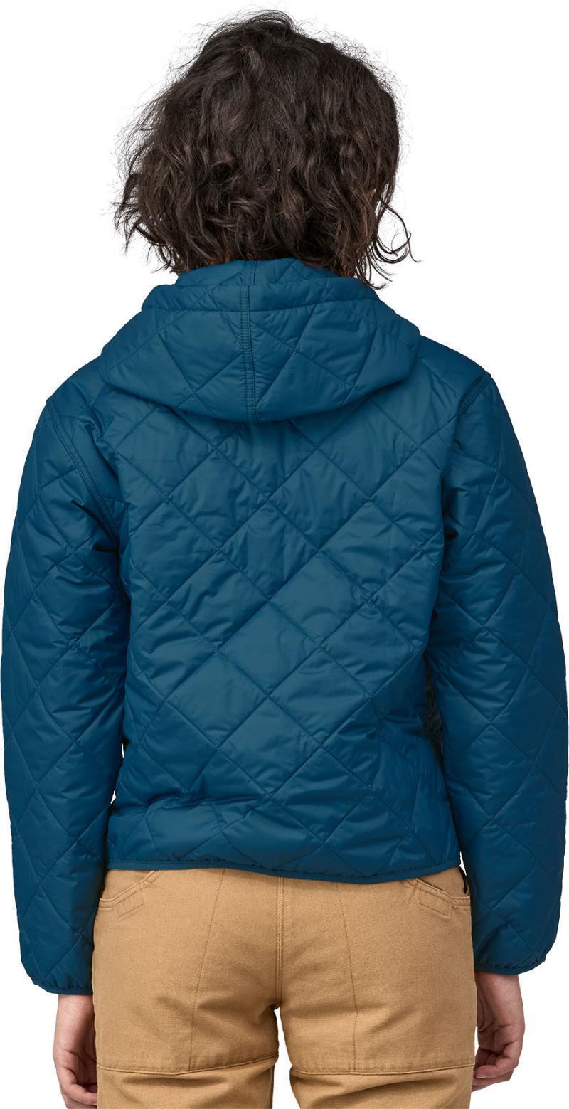 Diamond Quilted Bomber Hoody - Womens - Lagom Blue 3