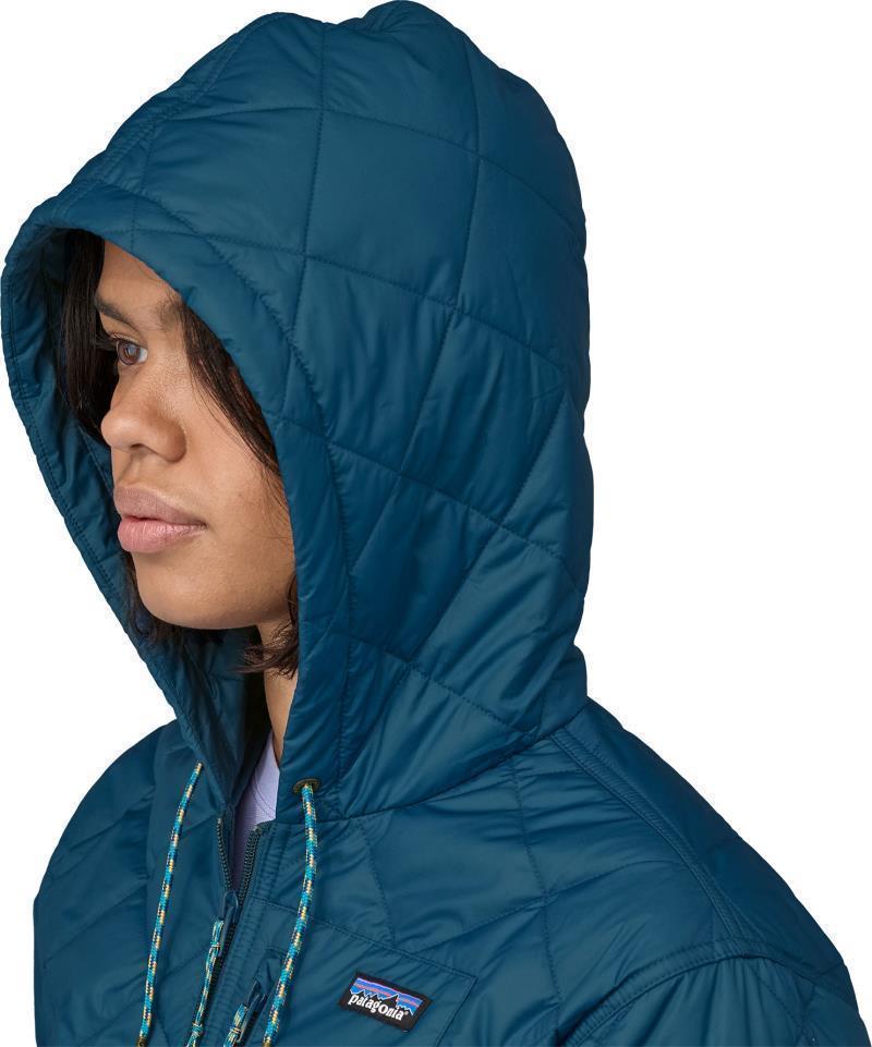Diamond Quilted Bomber Hoody - Womens - Lagom Blue 4