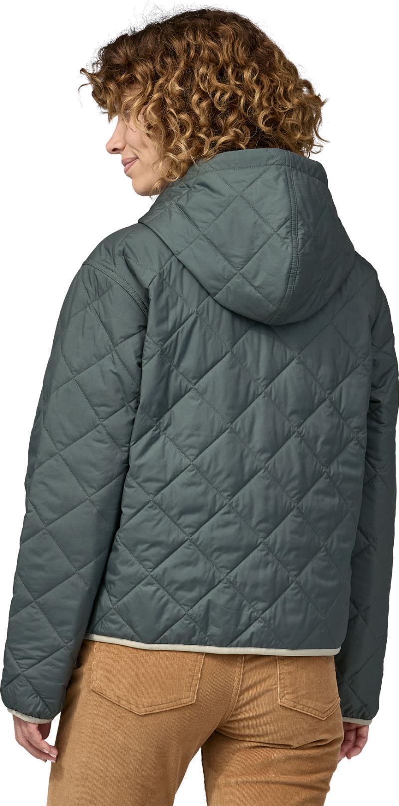 Diamond Quilted Bomber Hoody - Womens - Nouveau Green 3