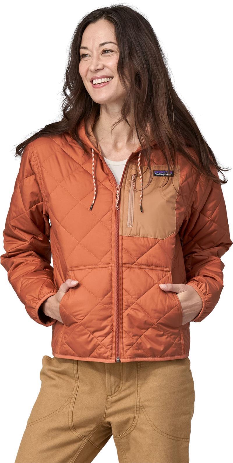 Diamond Quilted Bomber Hoody - Womens - Sienna Clay 2