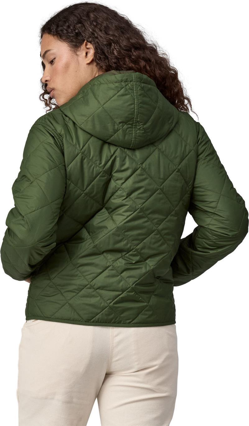 Diamond Quilted Bomber Hoody - Womens - Torrey Pine Green 2