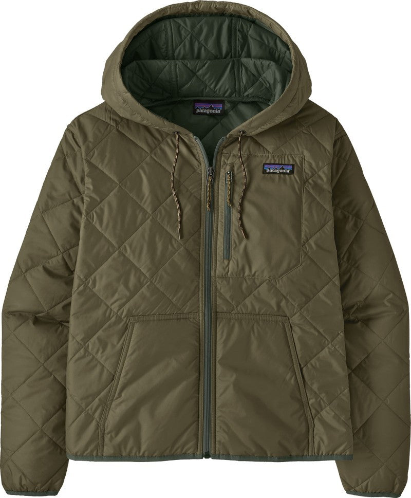 Diamond Quilted Bomber Hoody - Womens - basin green 1
