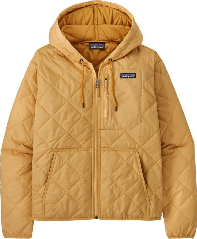 Diamond Quilted Bomber Hoody - Womens - beeswax tan 1