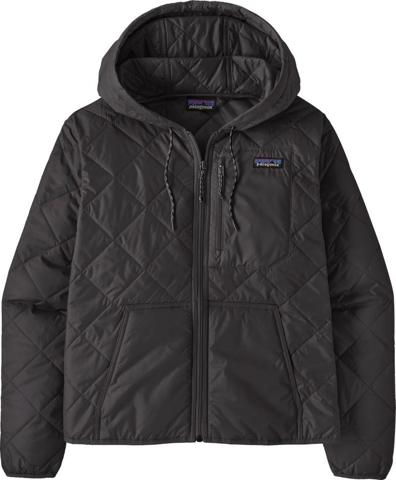 Diamond Quilted Bomber Hoody - Womens - black 1