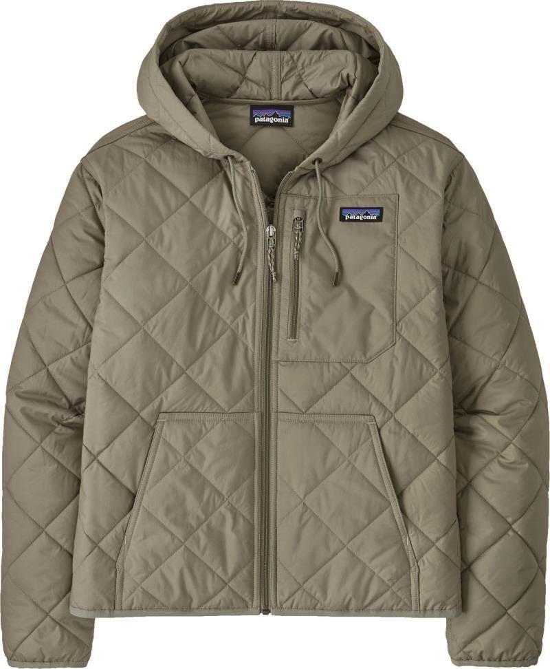 Diamond Quilted Bomber Hoody - Womens - river rock green 1