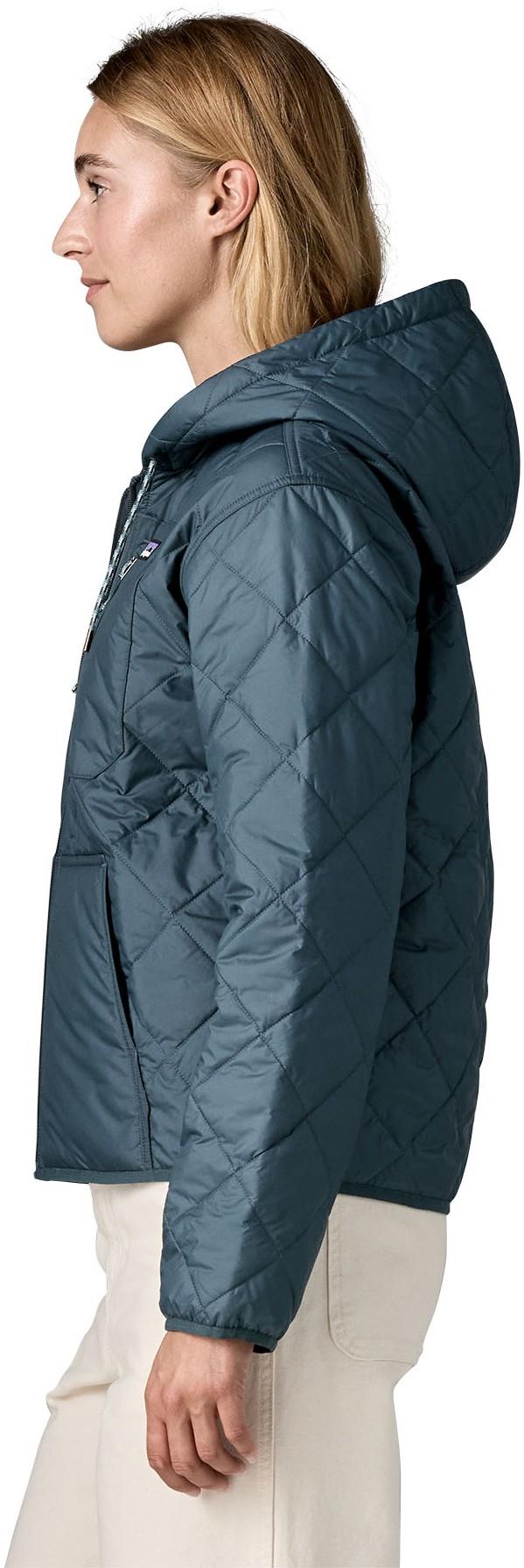 Diamond Quilted Bomber Hoody - Womens - summit blue 1