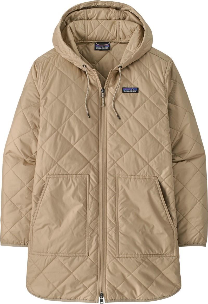 Diamond Quilted Parka - Womens - oar tan 1