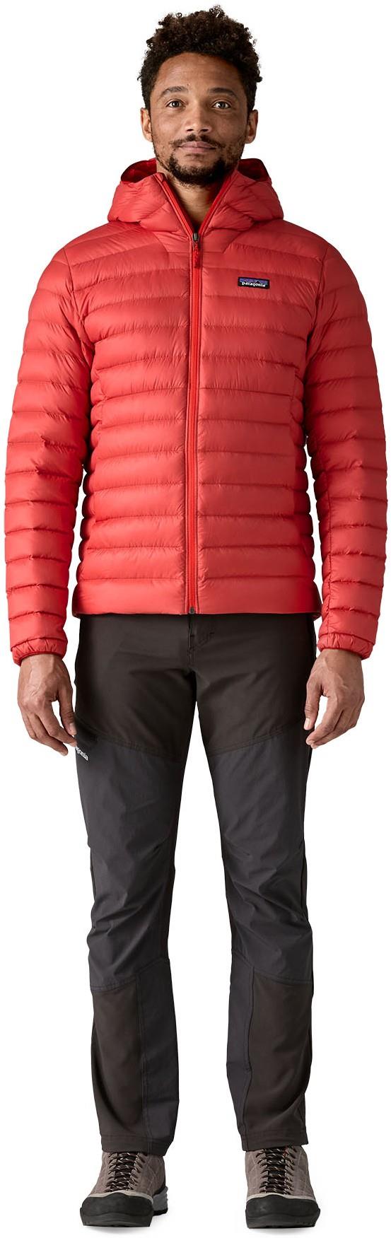 Down Sweater Hoody - Mens - amanita red 1