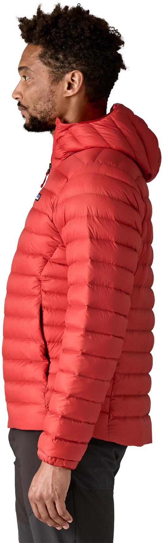 Down Sweater Hoody - Mens - amanita red 1