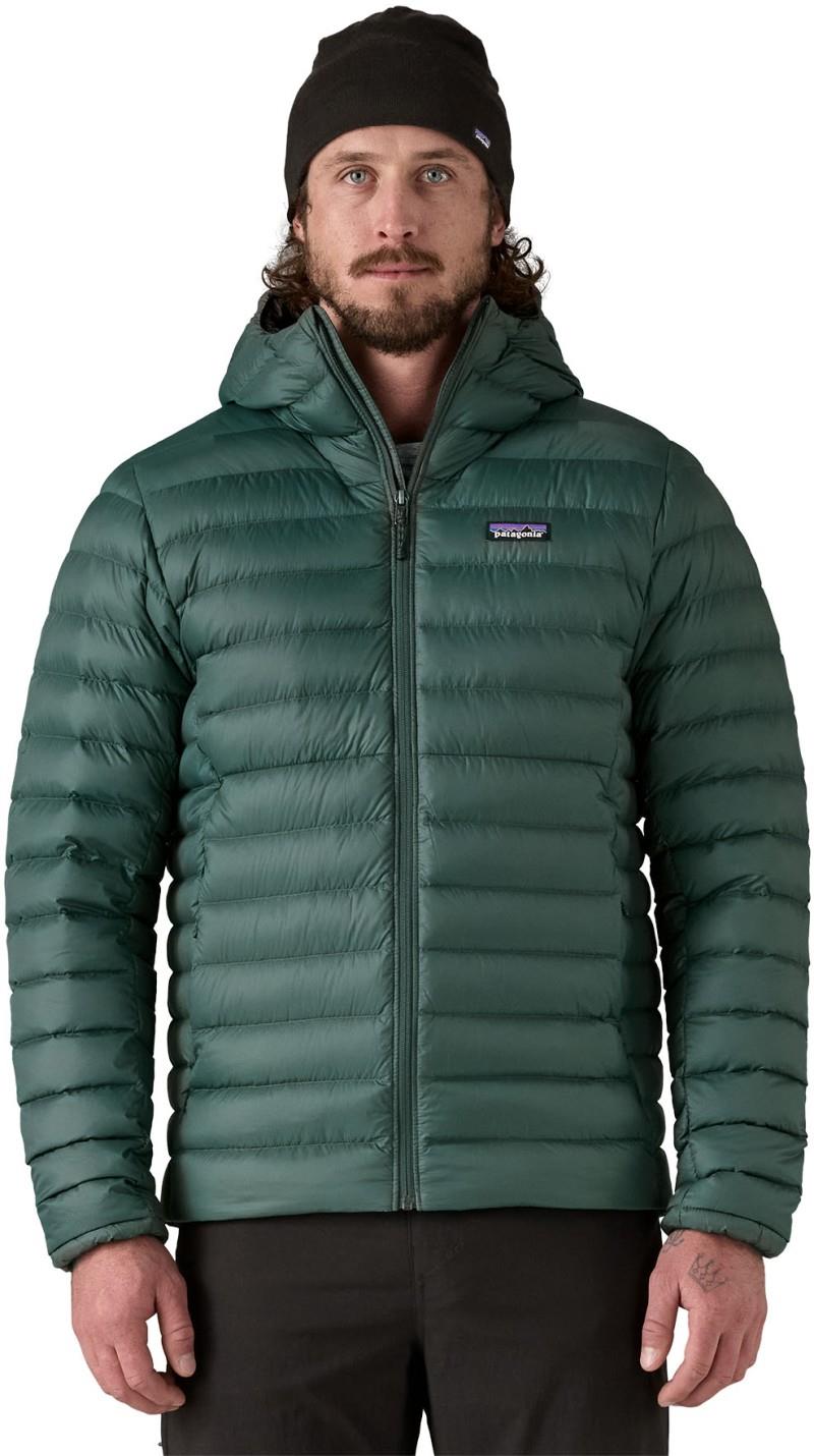 Down Sweater Hoody - Mens - cascade green 1