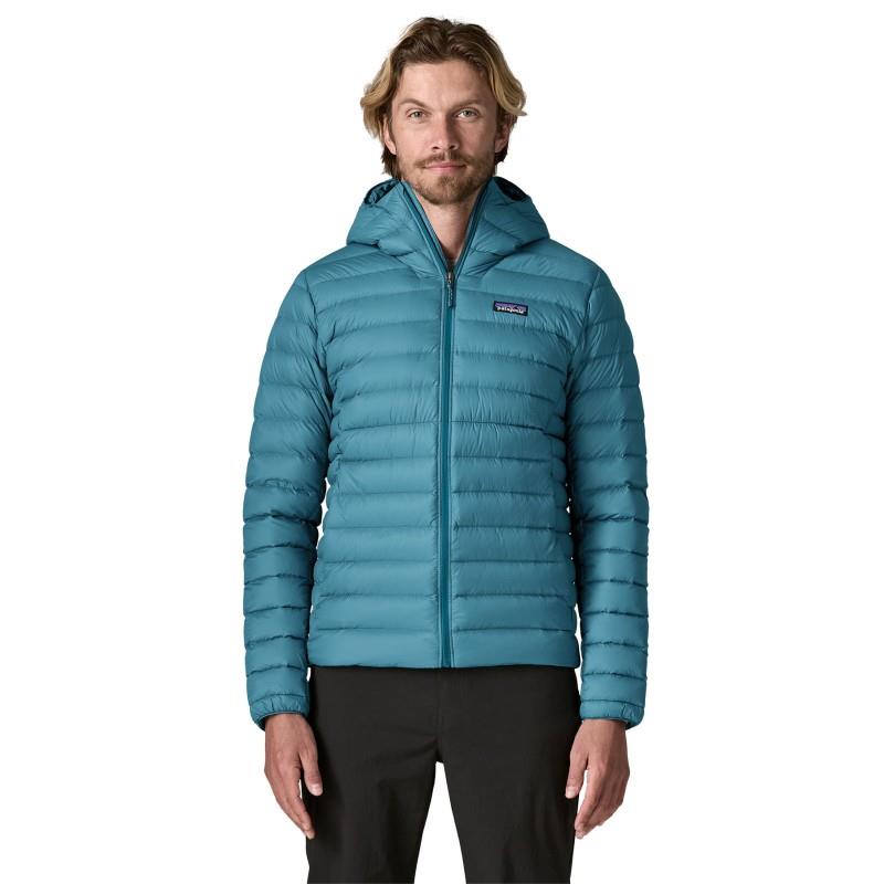 Down Sweater Hoody - Mens - glacial blue 1
