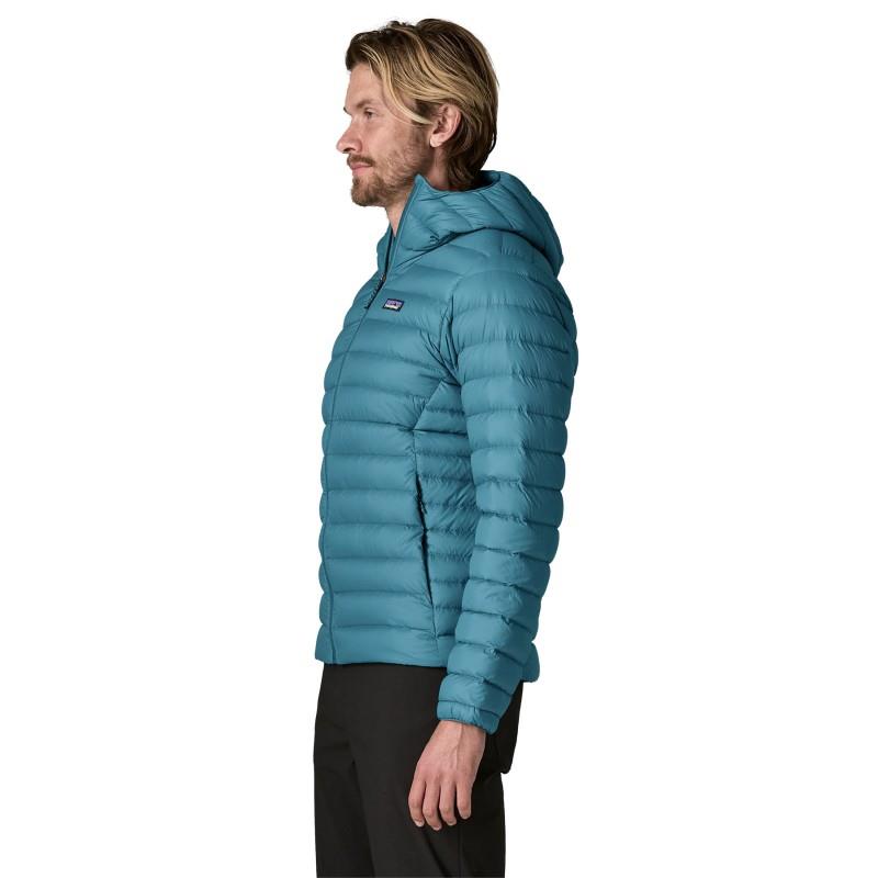 Down Sweater Hoody - Mens - glacial blue 1