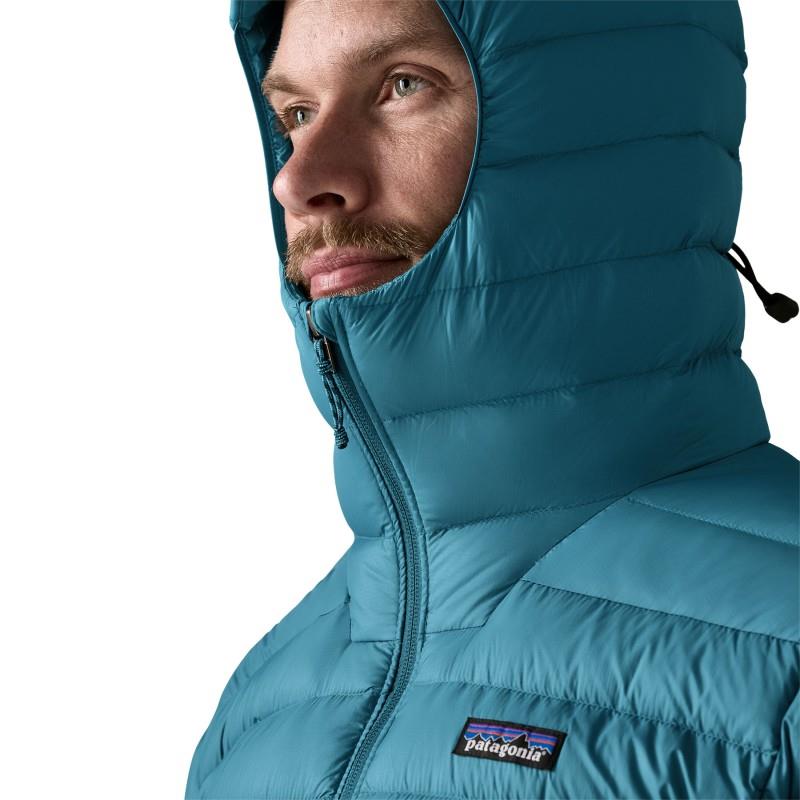 Down Sweater Hoody - Mens - glacial blue 1