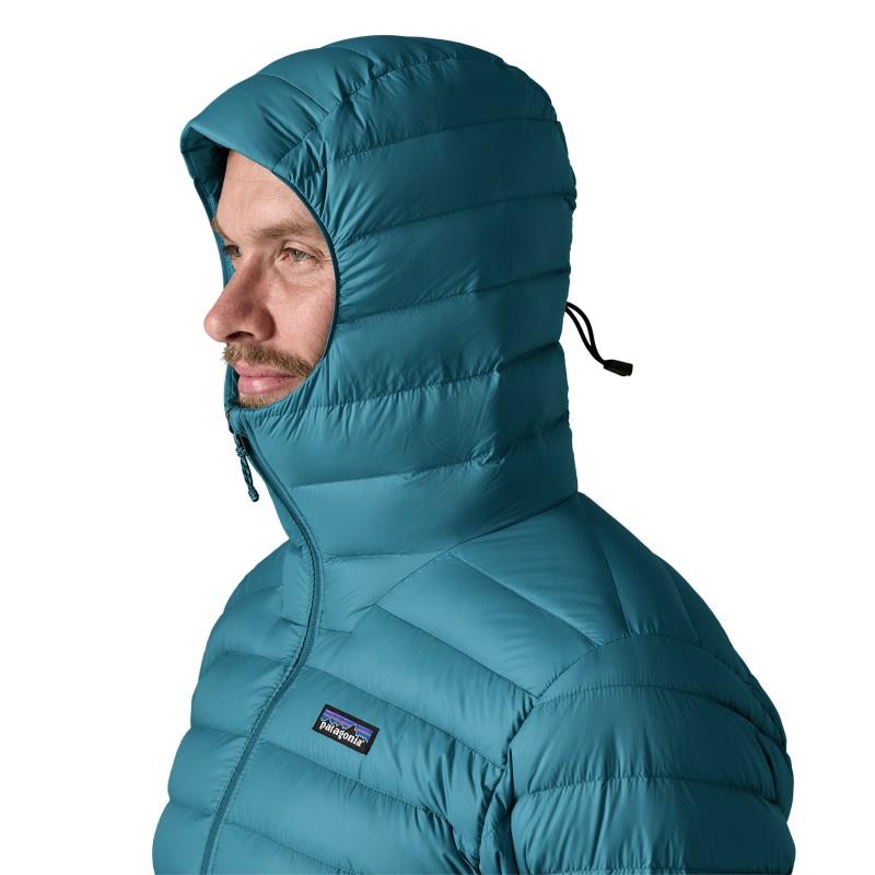 Down Sweater Hoody - Mens - glacial blue 1