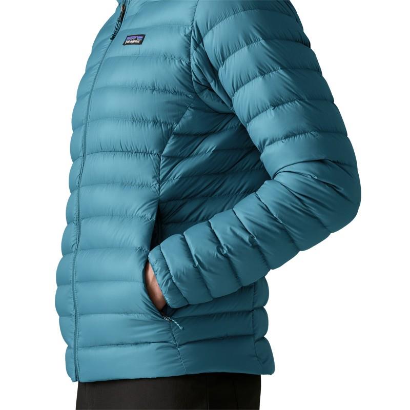 Down Sweater Hoody - Mens - glacial blue 1