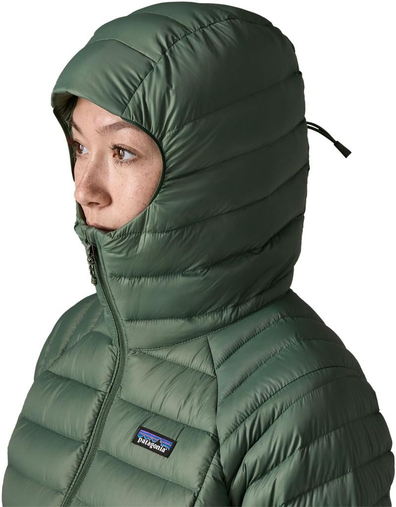 Down Sweater Hoody - Womens - canopy green 1
