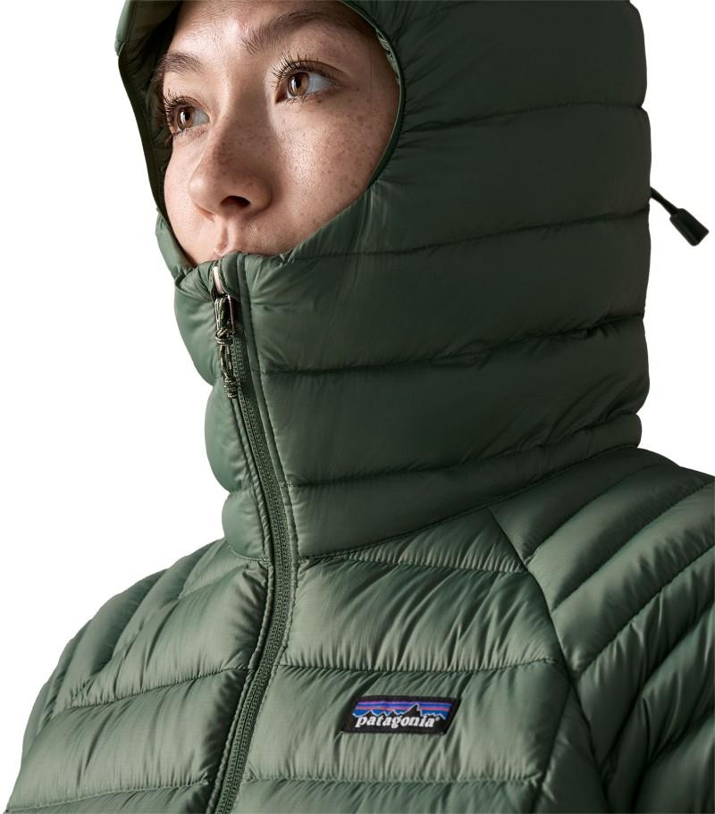 Down Sweater Hoody - Womens - canopy green 1