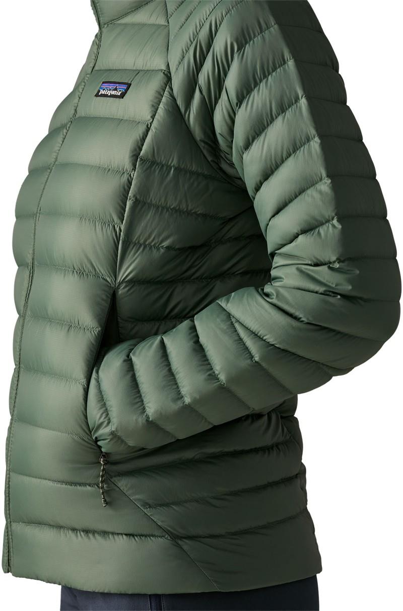 Down Sweater Hoody - Womens - canopy green 1