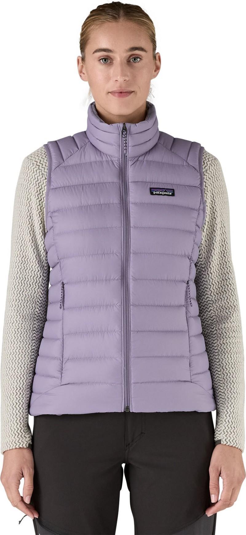 Down Sweater Vest - Womens - concrete purple 1