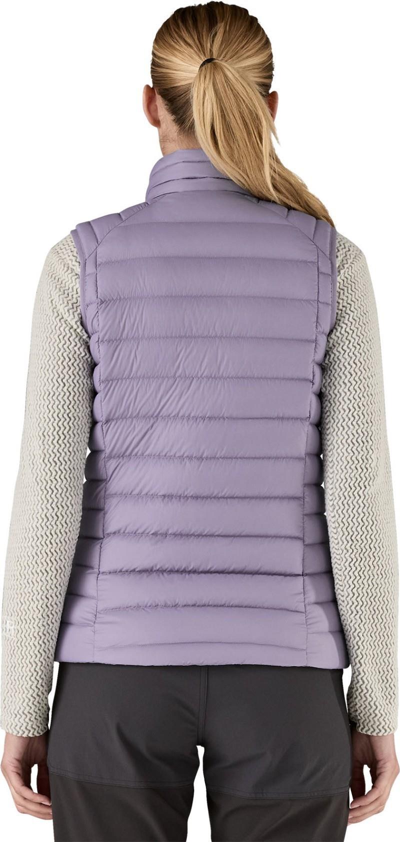 Down Sweater Vest - Womens - concrete purple 1
