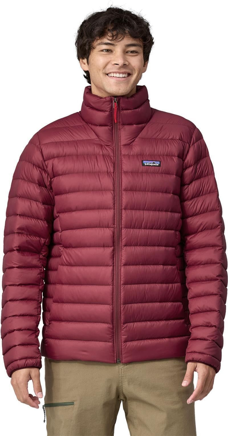 Down Sweater - Mens - carmine red 1