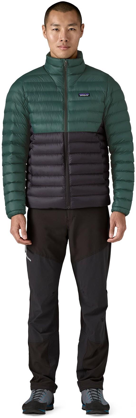 Down Sweater - Mens - cascade green w/black 1