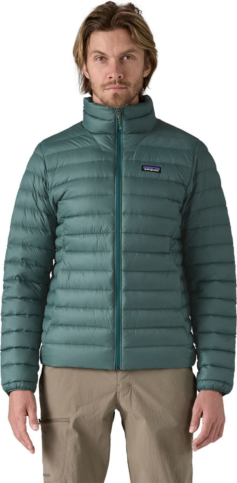 Down Sweater - Mens - wetland blue 1