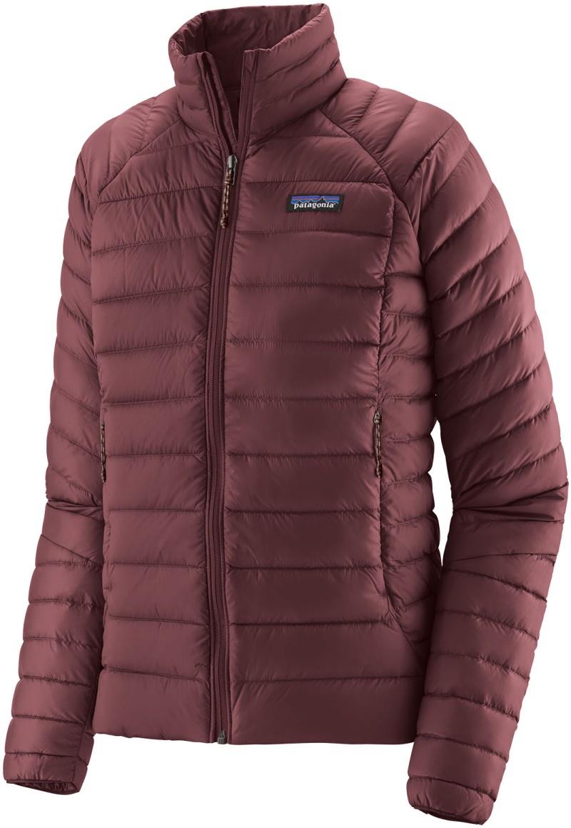 Down Sweater - Womens - dark ruby 1