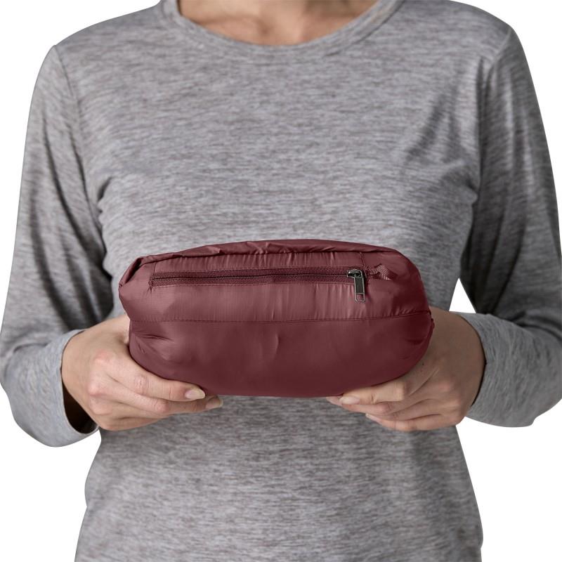 Down Sweater - Womens - dark ruby 1
