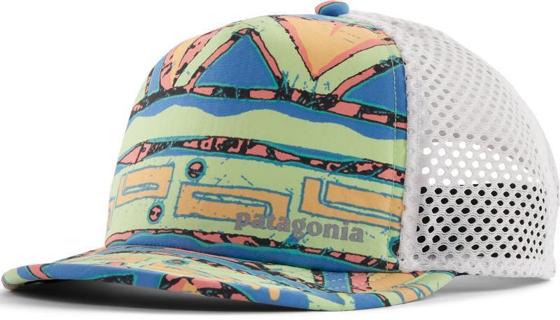 Duckbill Shorty Trucker Hat - High Hopes Geo / Salamander Green 1