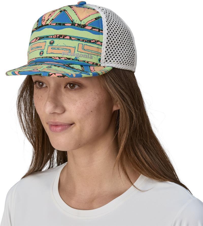 Duckbill Shorty Trucker Hat - High Hopes Geo / Salamander Green 2
