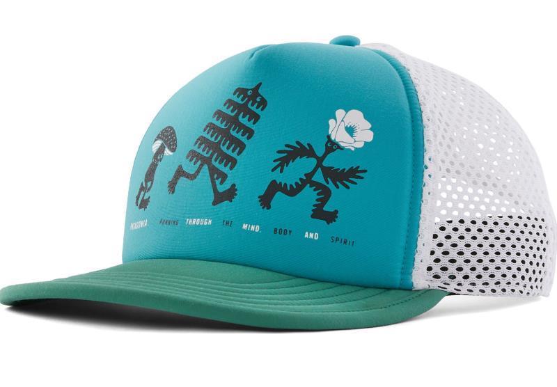 Duckbill Trucker Hat - Trail Trotters / Subtidal Blue 1